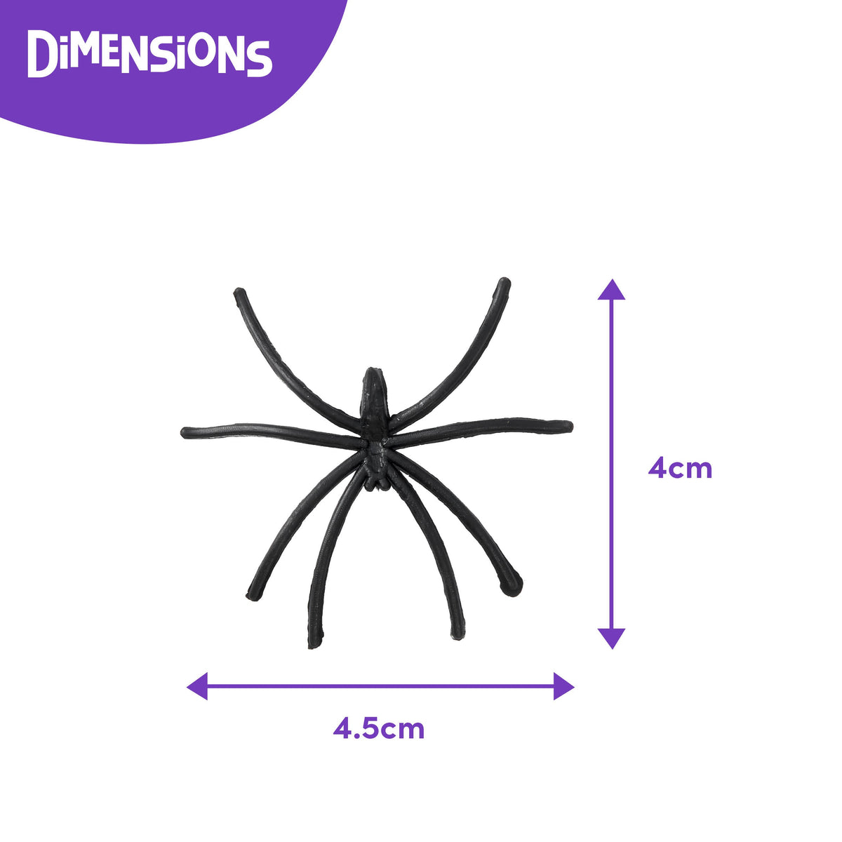 Stretchable Cob Web & 40 Fake Spiders – Extra Large