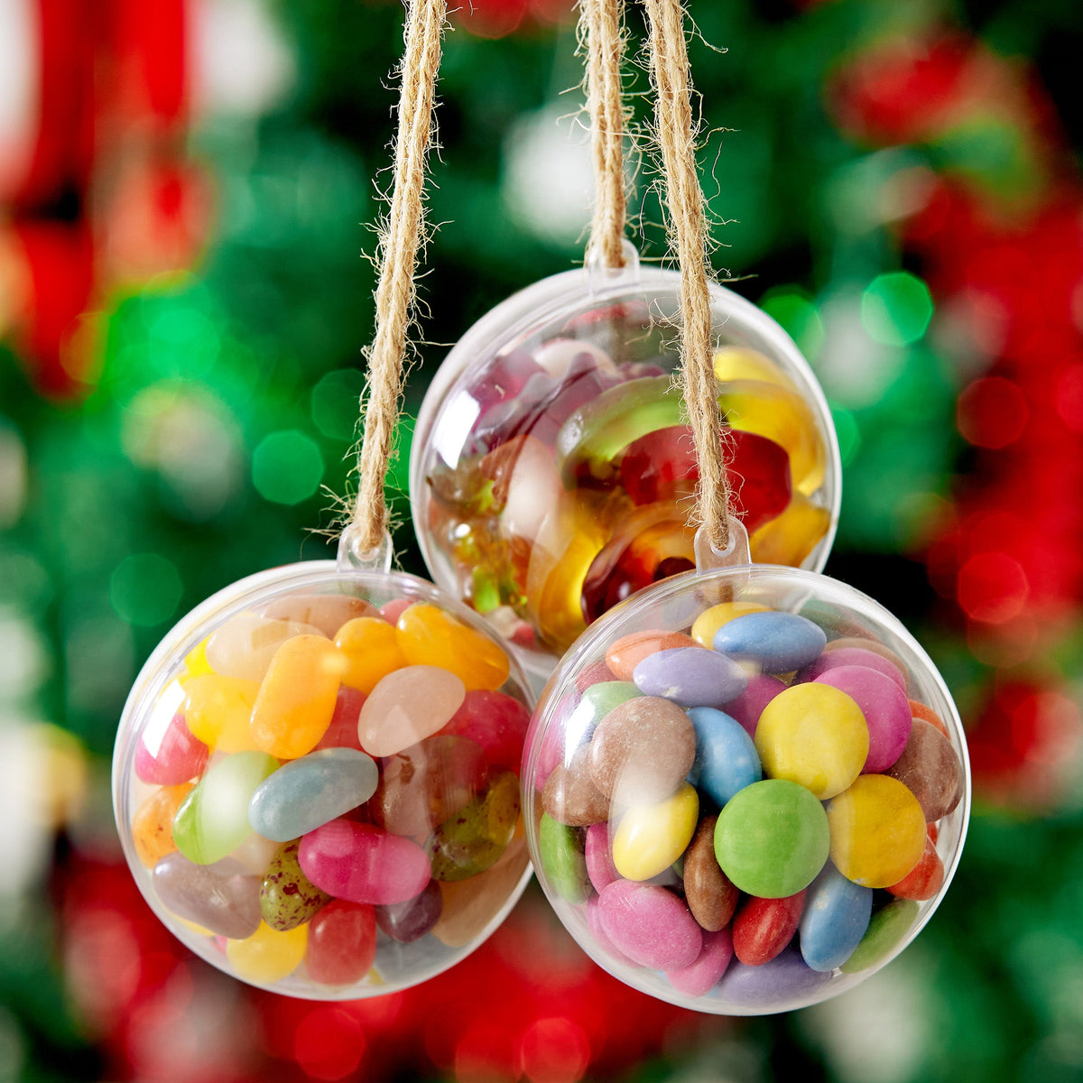 Fillable Christmas Baubles (Small) – Clear