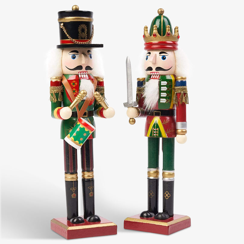 Christmas Wooden Nutcracker Soldiers (30cm) – Traditional