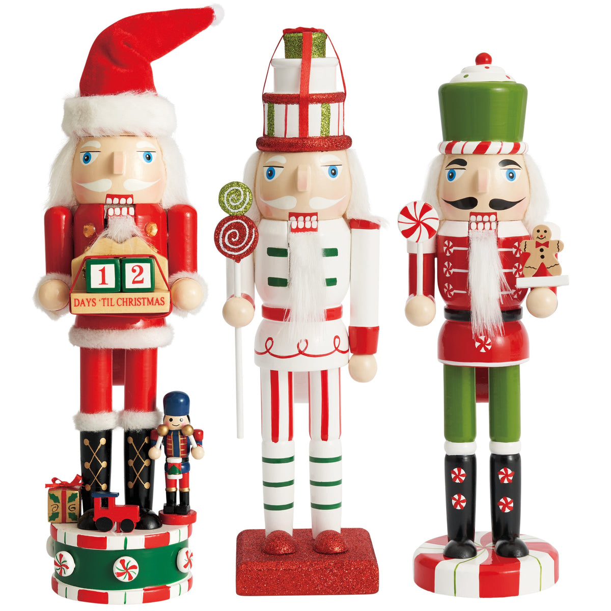 Traditional Christmas Wooden Nutcracker Soldiers (25cm) – Assorted