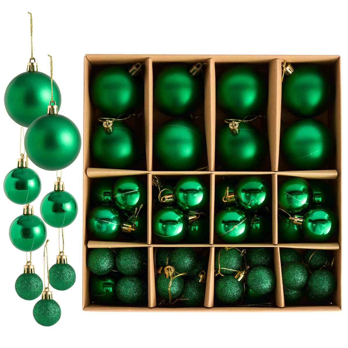 Christmas Tree Bauble Decorations – Assorted