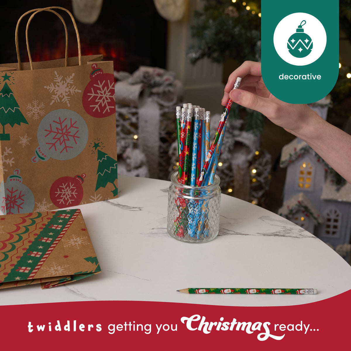 Festive Christmas Pencils – Assorted