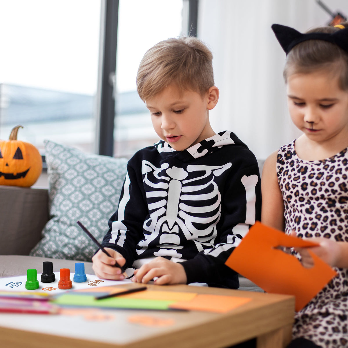 Halloween Themed Stamps Collection