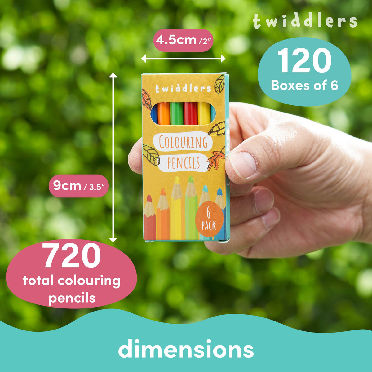 Colouring Pencils (Packs of 6) – Mini