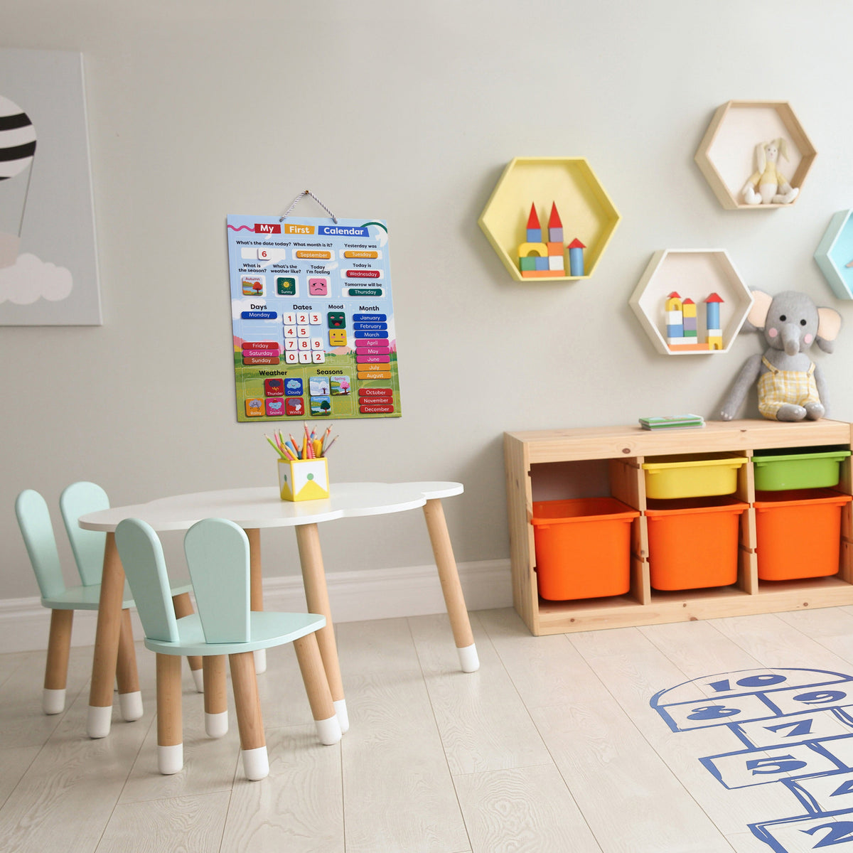 My First Calendar - Educational Calendar Chart for Kids Collection