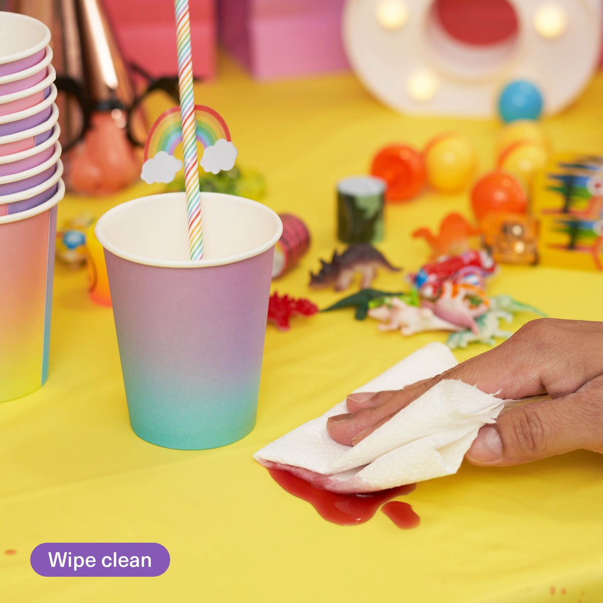 Plastic Paint Splash Mats Collection