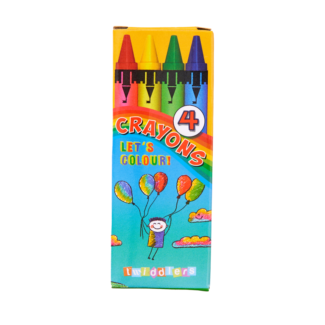 Wax Colouring Crayons (Packs of 4) Set