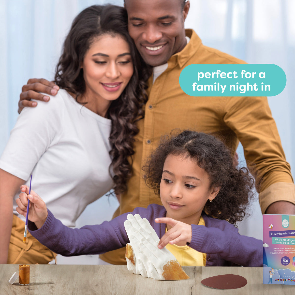 3D Holding Hand Family Casting Kit (Fits up to 4 Hands) – Large