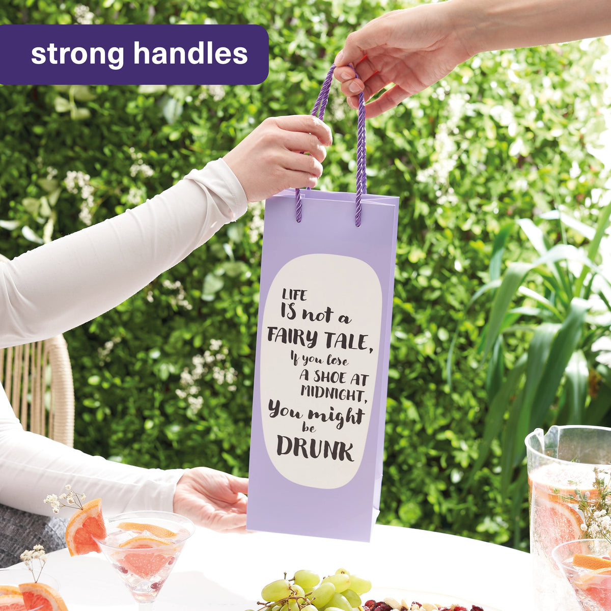 Funny Wine Bottle Gift Bags Set