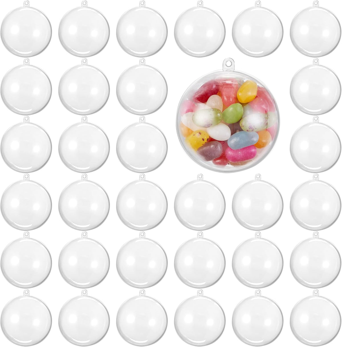 Fillable Christmas Baubles (Medium) – Clear