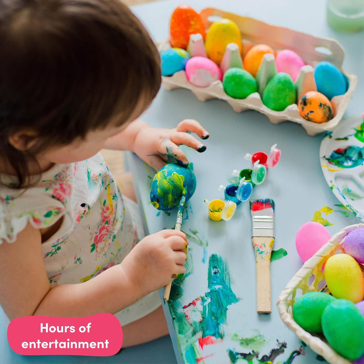 Multicolour Paint Your Own Plastic Easter Eggs Collection