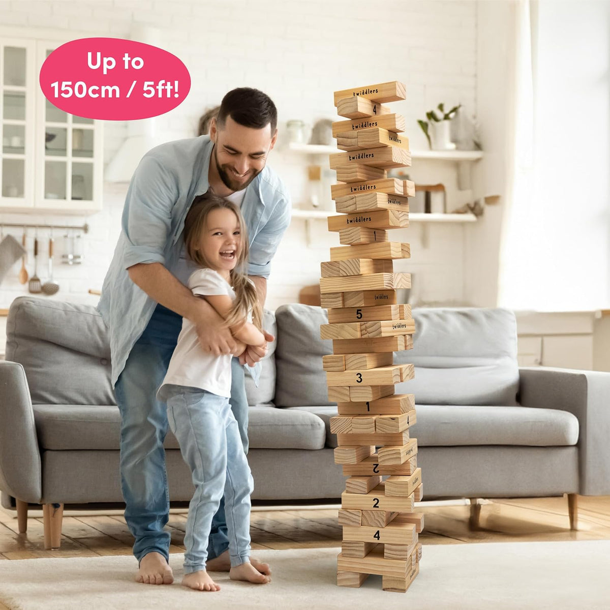 Giant Wooden Tumble Tower Garden Game Collection
