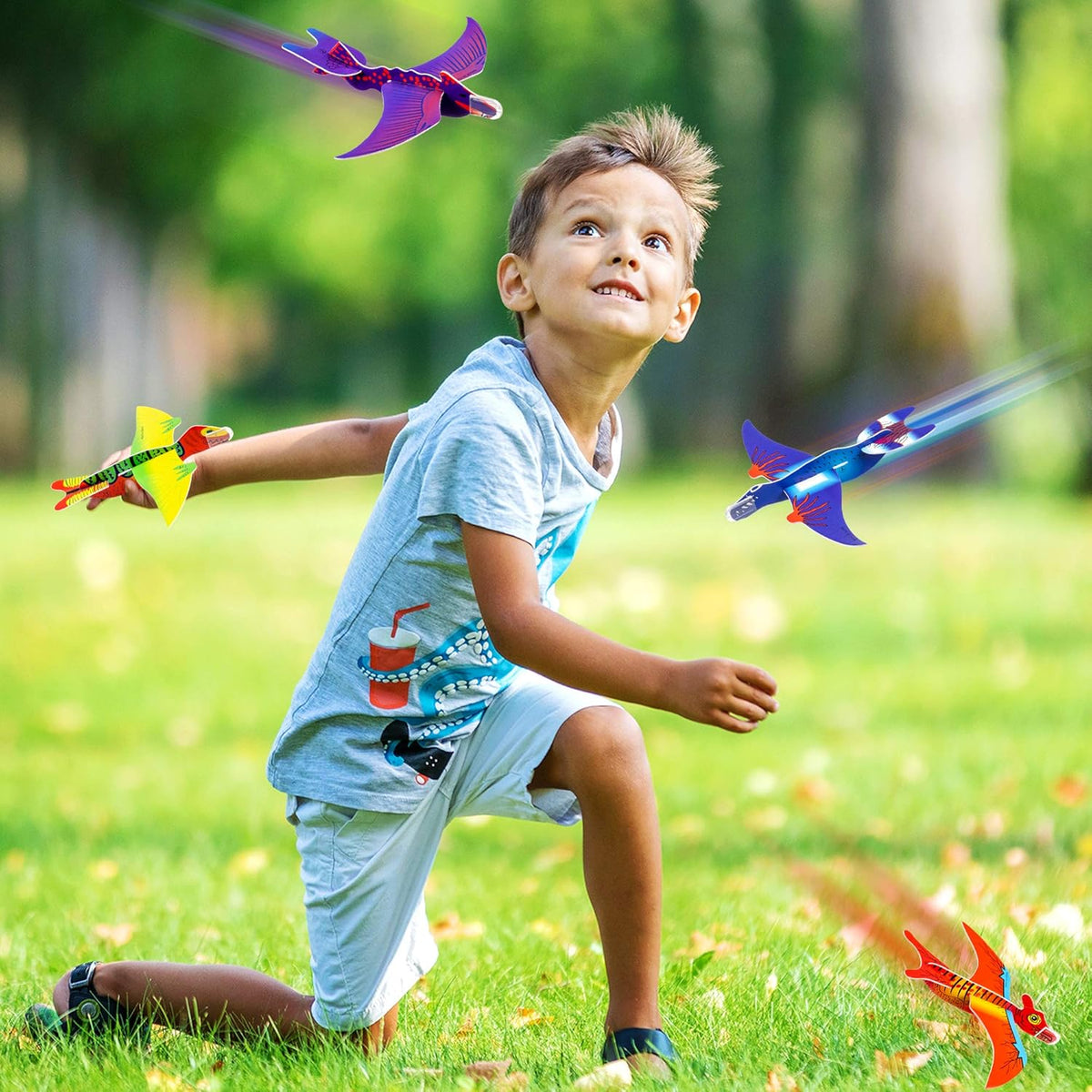 Dinosaur Flying Glider Planes Collection