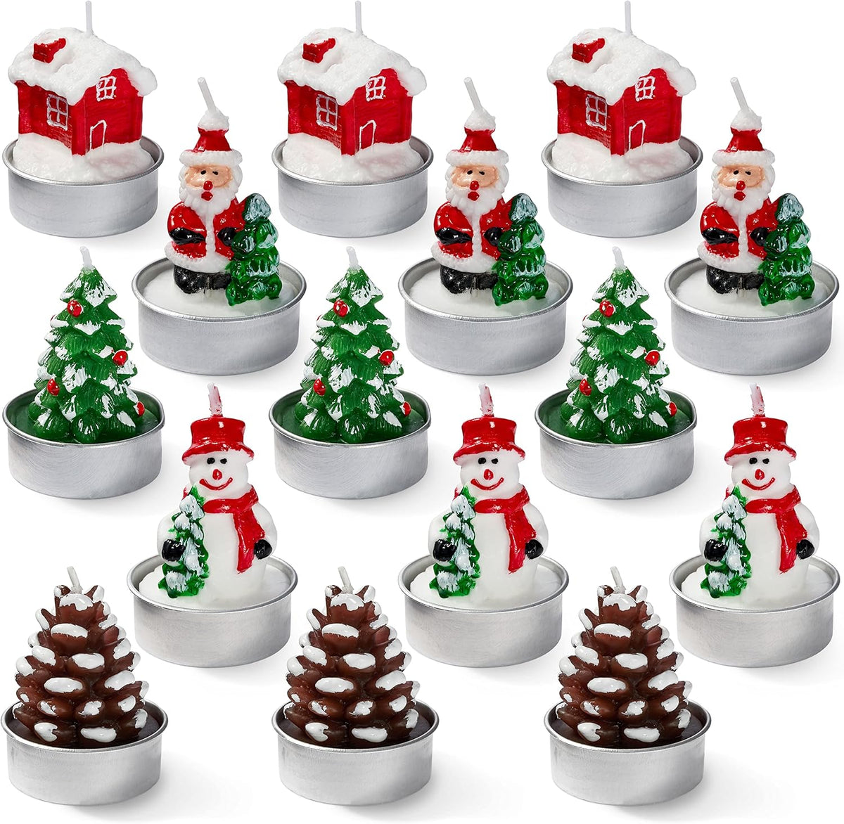 Festive Christmas Tealight Candles Collection