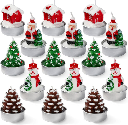 Festive Christmas Tealight Candles Collection