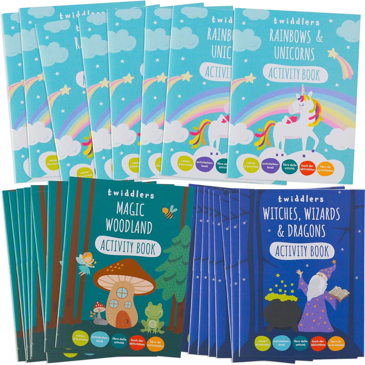 Fantasy Characters Activity Colouring Books Set