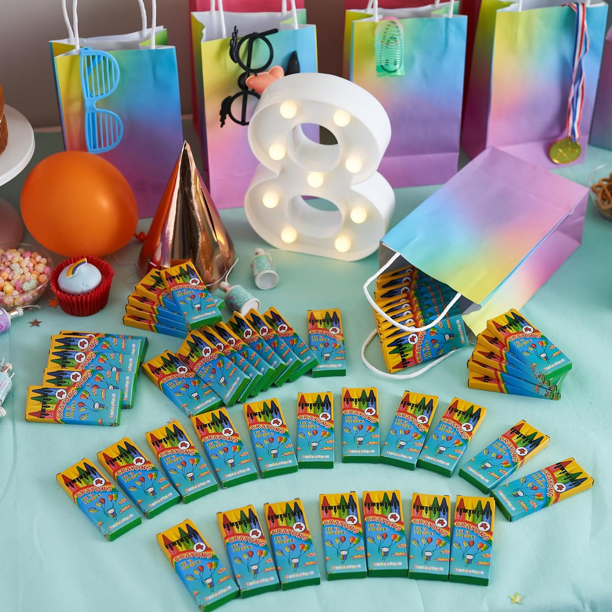 Wax Colouring Crayons (Packs of 4) Set