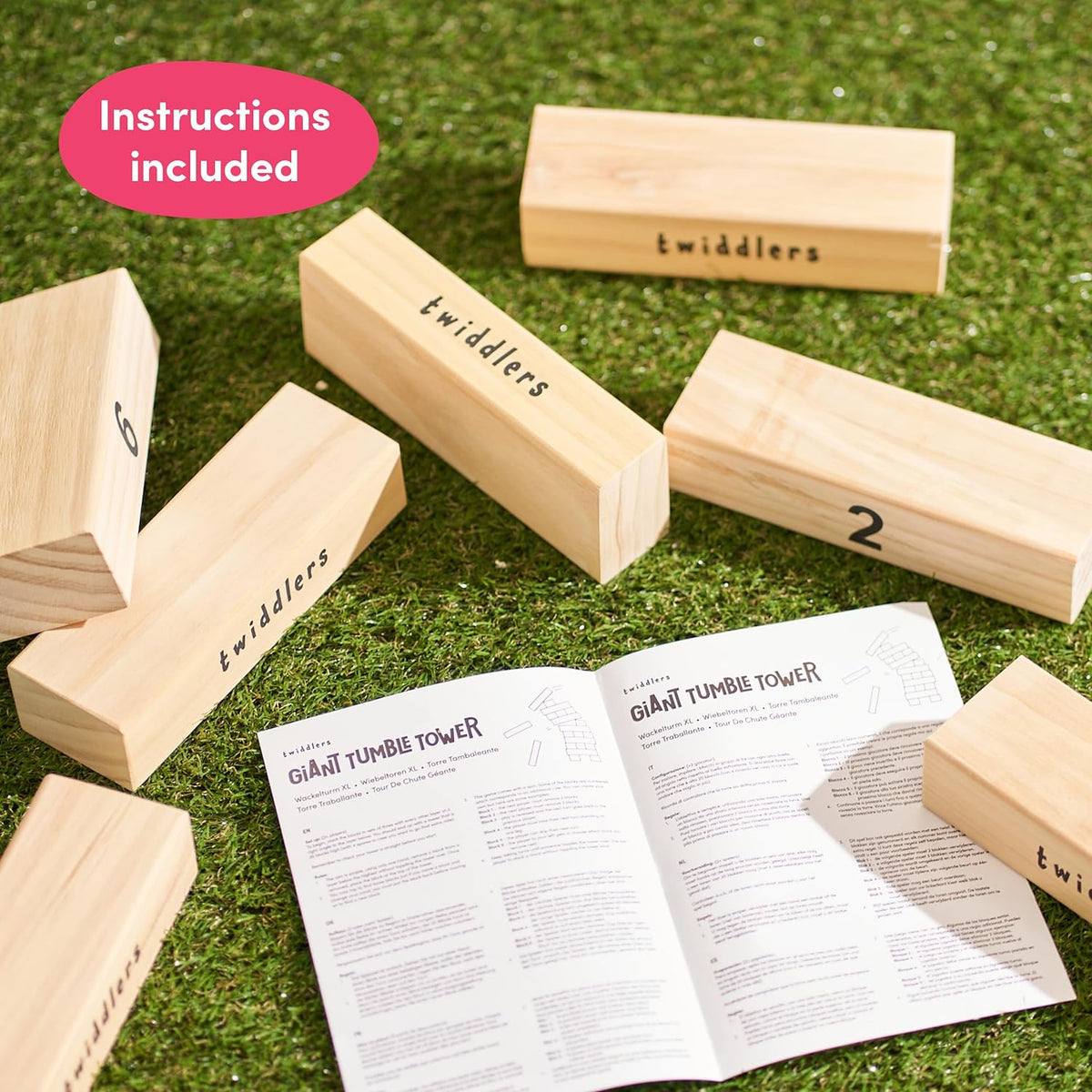 Giant Wooden Tumble Tower Garden Game Collection