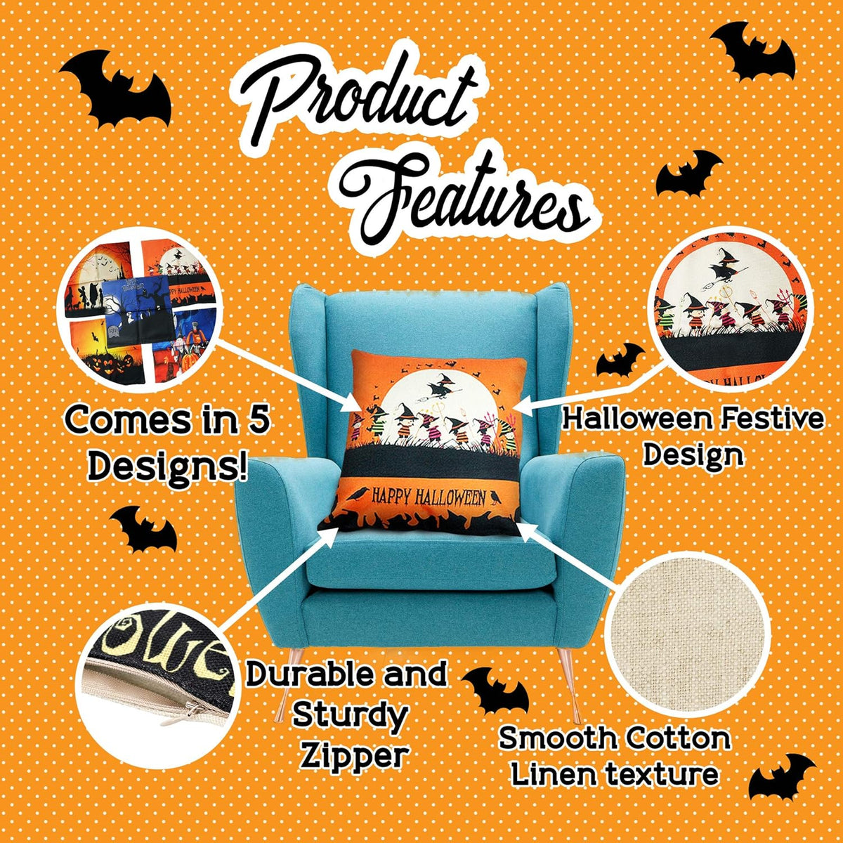 Halloween Cushion Covers Collection