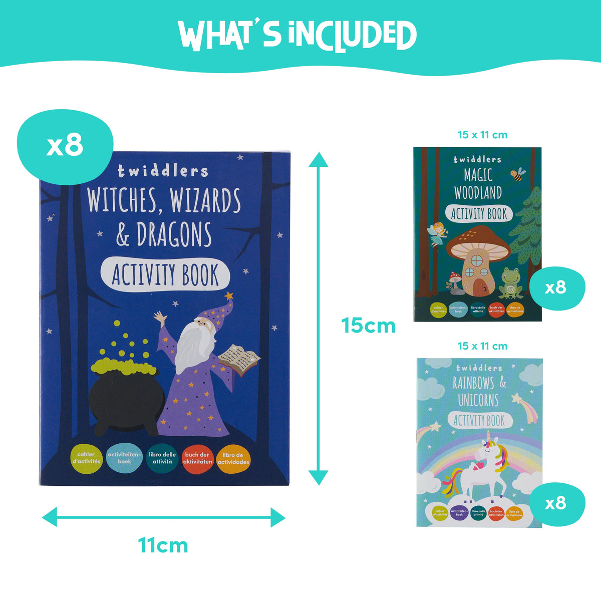 Fantasy Characters Activity Colouring Books Set