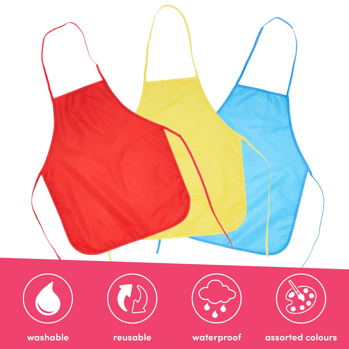 Kids Waterproof Painting Aprons Set
