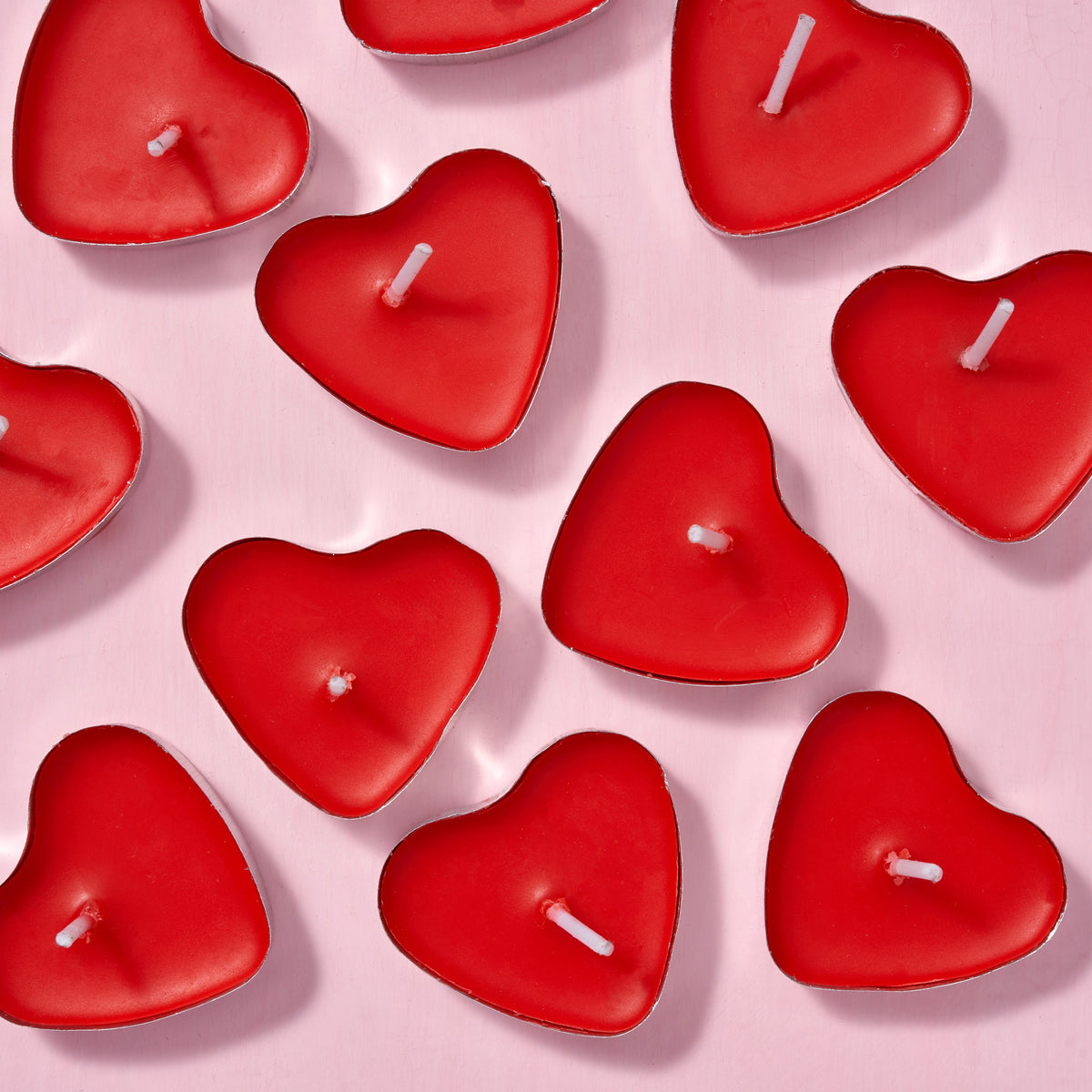 Red Heart Shaped Scented Candles Collection