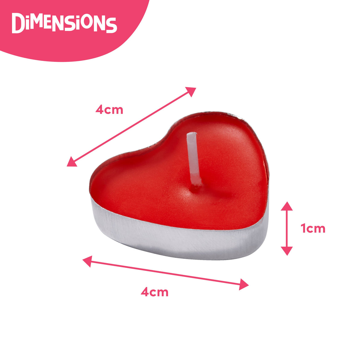 Red Heart Shaped Scented Candles Collection