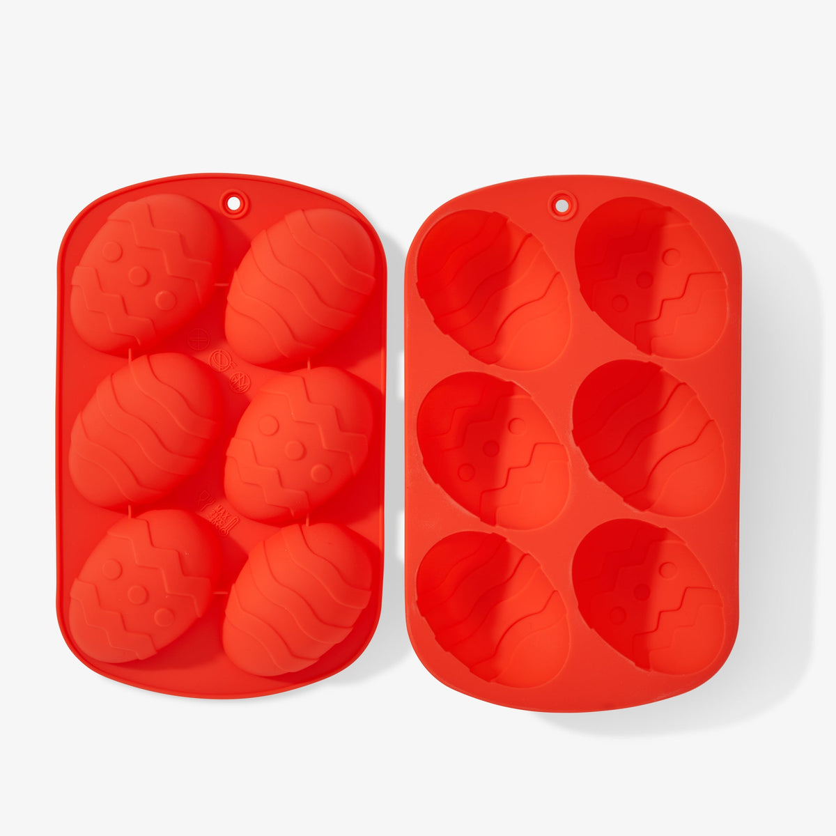 Silicone Easter Egg Mould Trays (Red) Collection