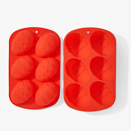 Silicone Easter Egg Mould Trays (Red) Collection