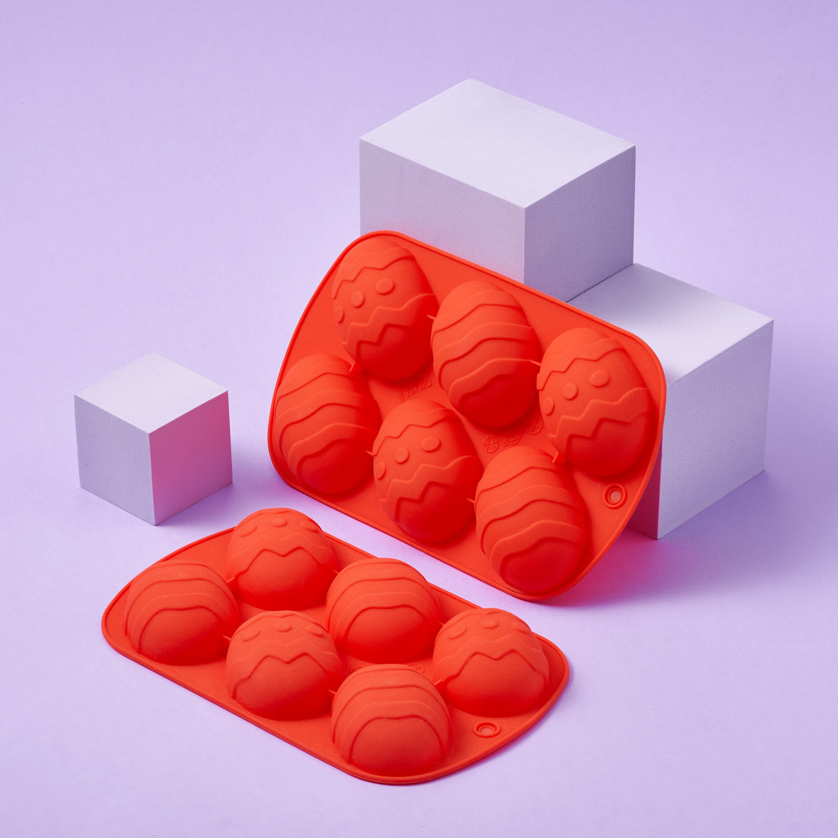 Silicone Easter Egg Mould Trays (Red) Collection