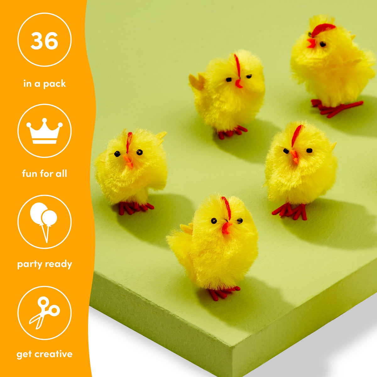 Fluffy Yellow Chick Decorations – Small