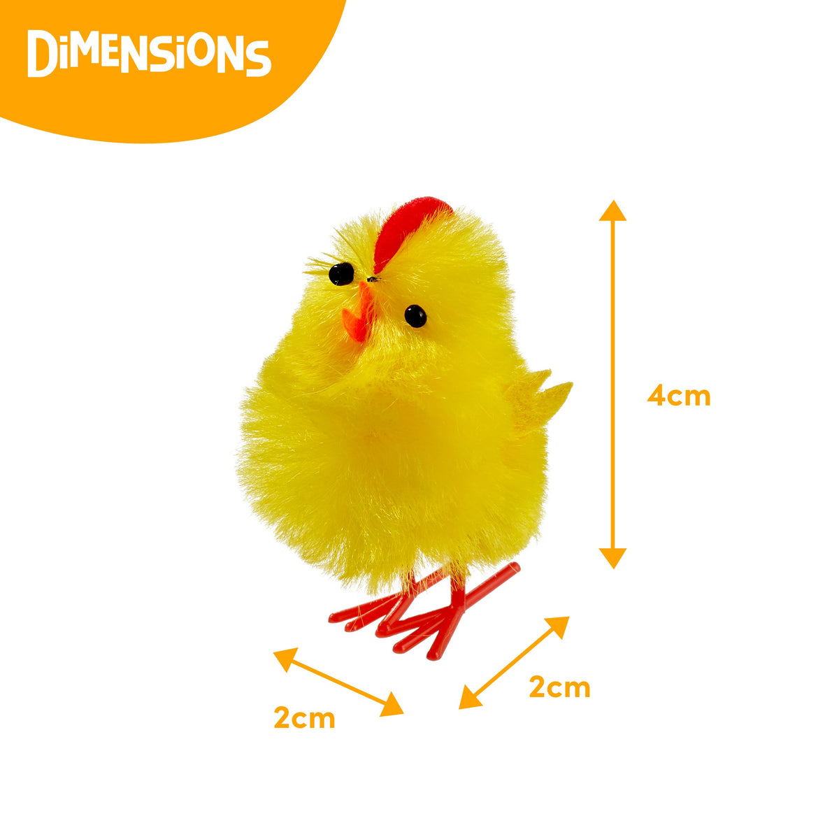 Fluffy Yellow Chick Decorations – Small