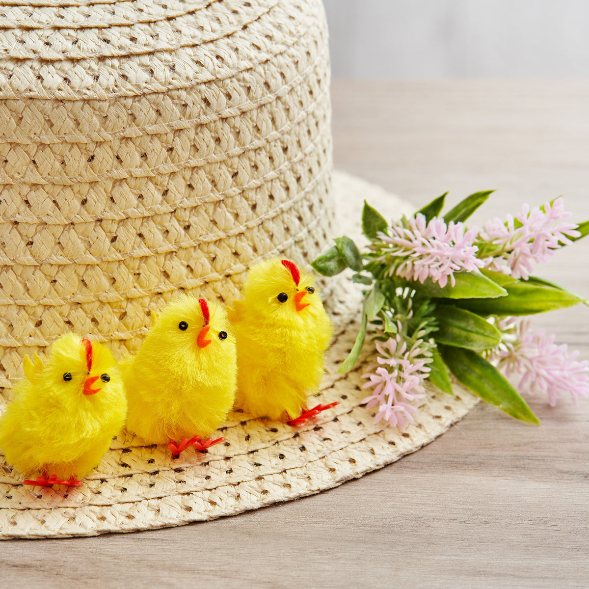 Fluffy Yellow Chick Decorations – Small