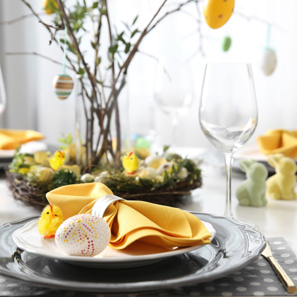 Fluffy Yellow Chick Decorations – Small
