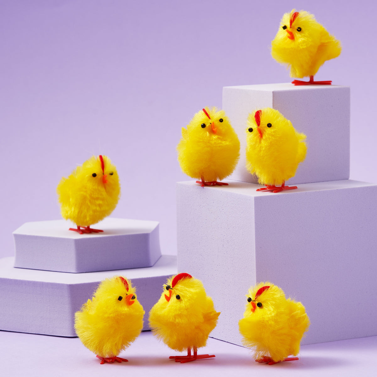 Fluffy Yellow Chick Decorations – Small