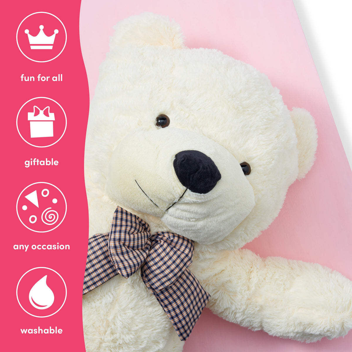 Giant White Plush Teddy Bear Collection