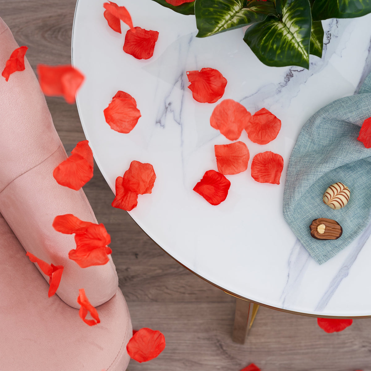 Silk Red Rose Petals Collection