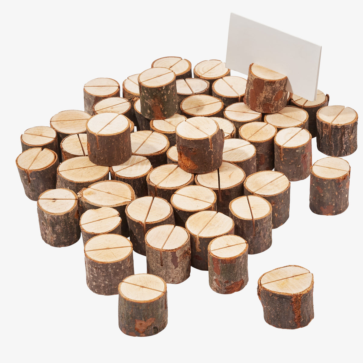 Rustic Pine Wood Table Place Holders Collection