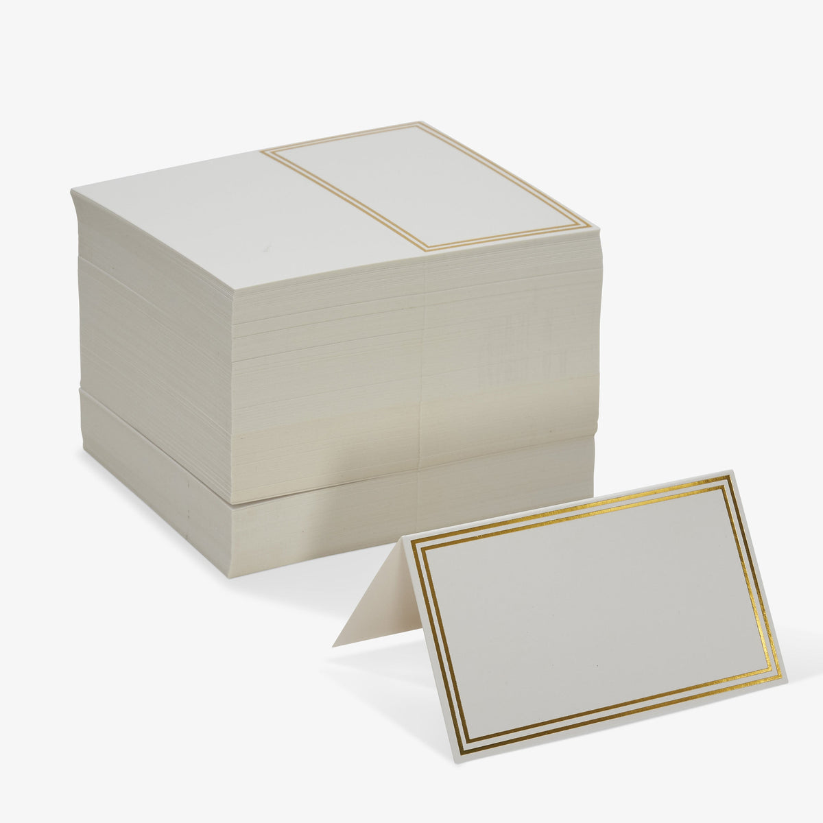 Wedding Place Name Cards Including Gold Border