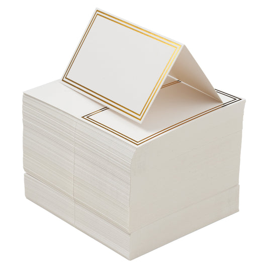 Wedding Place Name Cards Including Gold Border