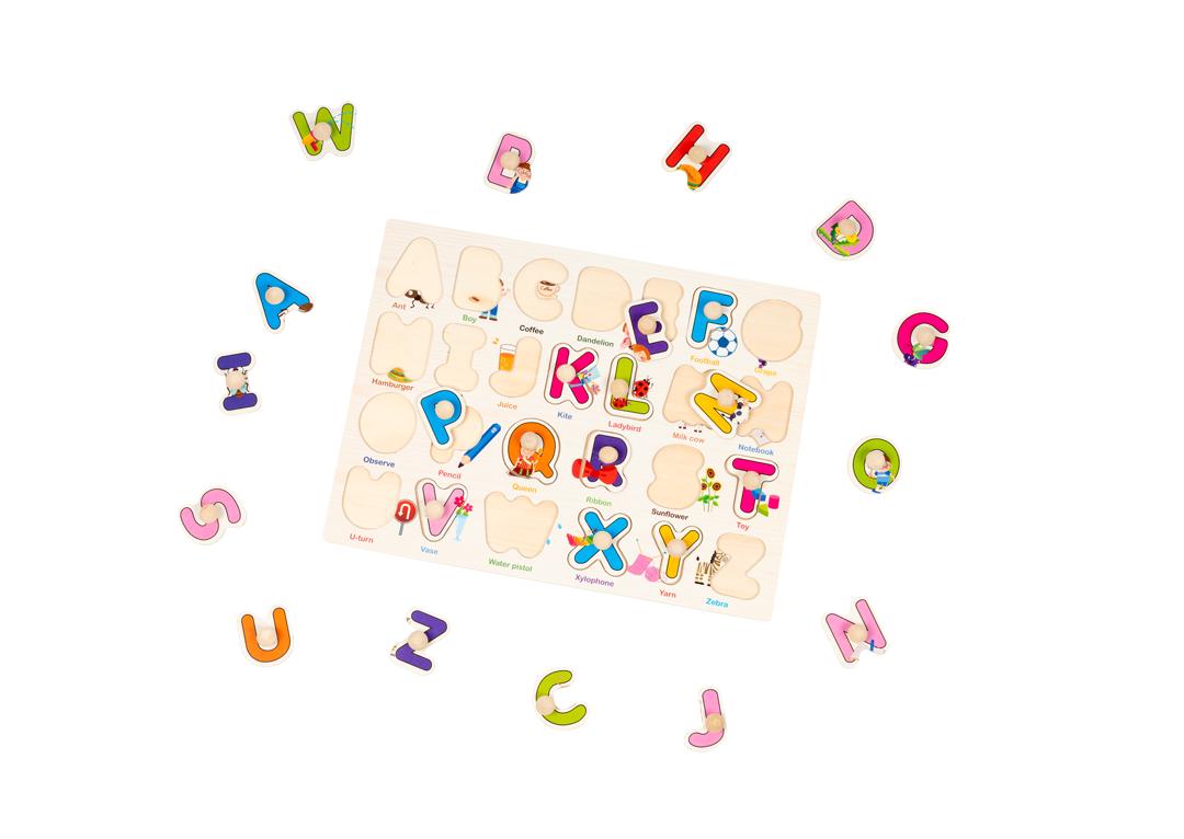 Early Learning Educational Wooden Peg Puzzles Set