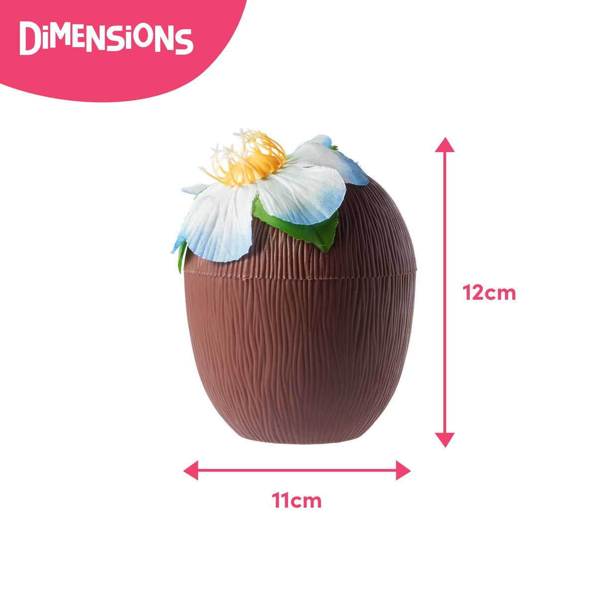 Coconut Cups with Straws (340 ml) – Reusable