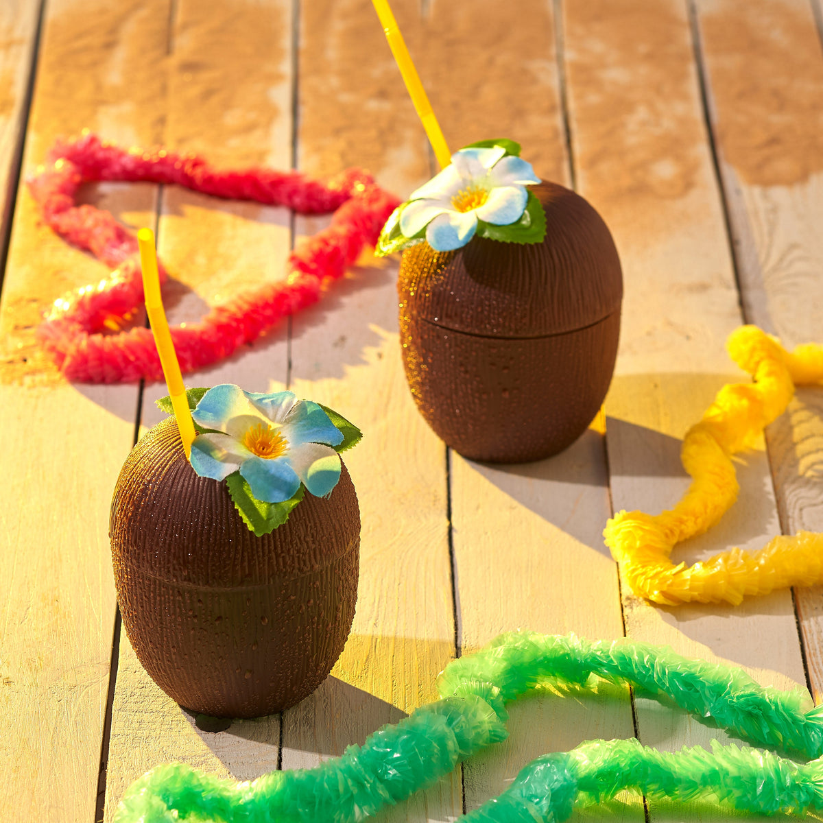 Coconut Cups with Straws (340 ml) – Reusable