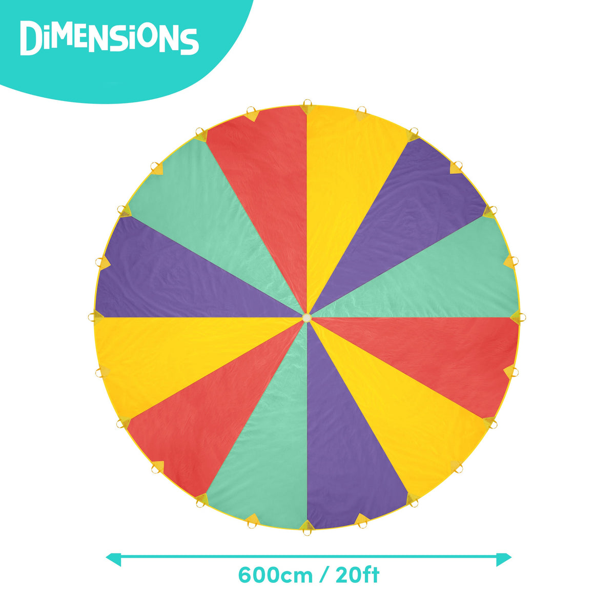Giant Colourful Play Parachute 20ft Collection