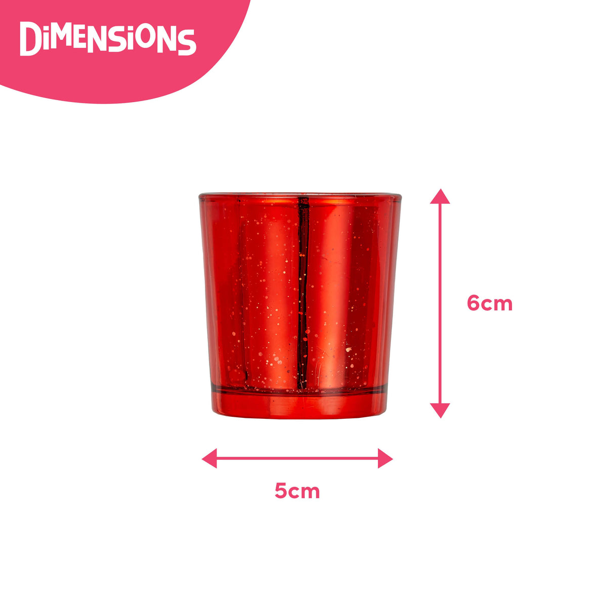 Speckled Red Glass Tea Light Holders Collection