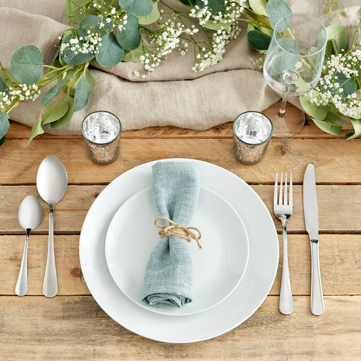 Speckled Silver Glass Tea Light Holders Collection