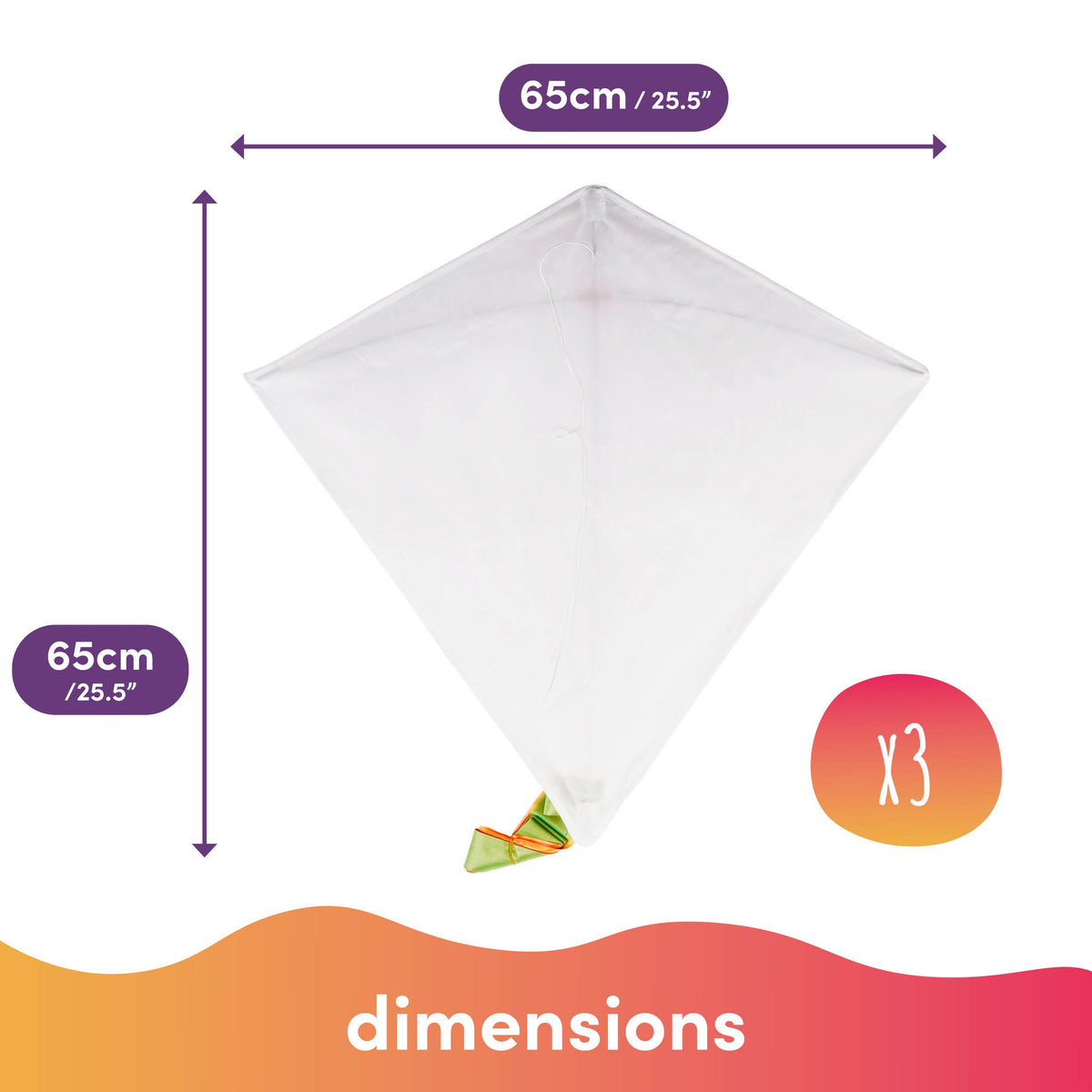 Colour Your Own Kite (3 Pack) Set