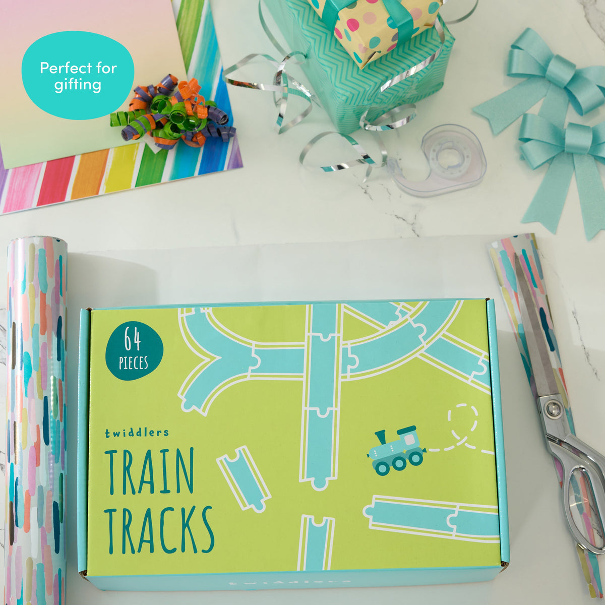 Wooden Train Track Expansion Pack Set