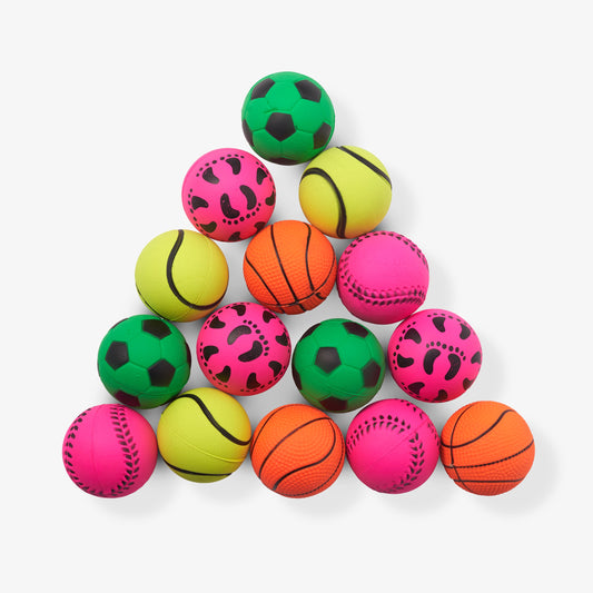 Soft Play Rubber Bouncy Balls Set