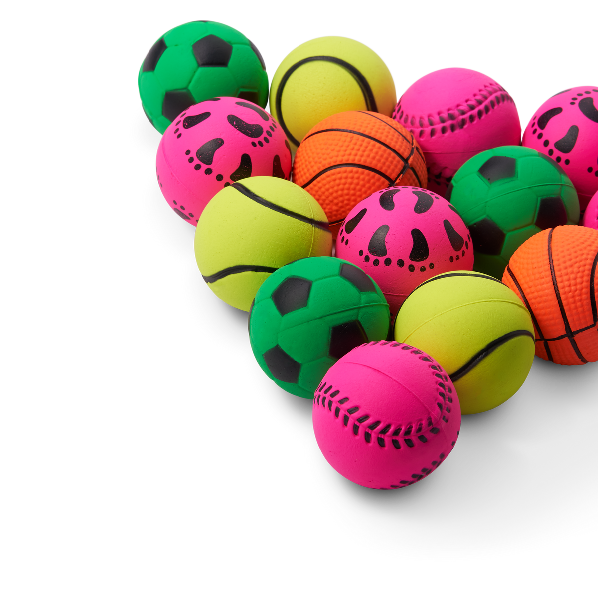 Soft Play Rubber Bouncy Balls Set